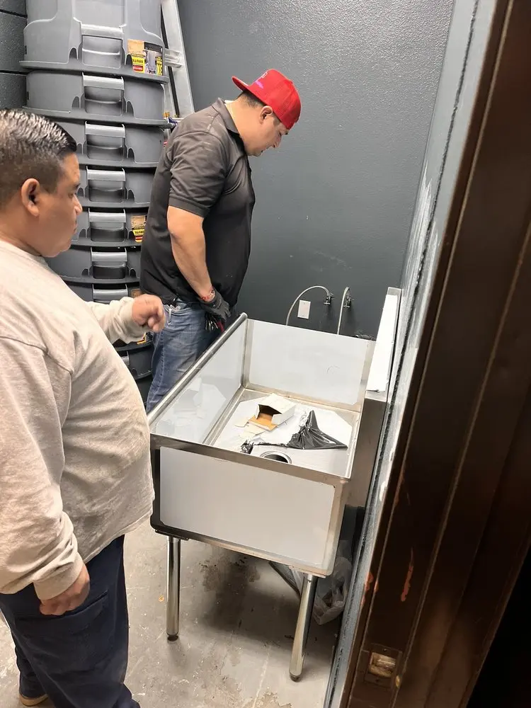 Commercial plumbing and sink installation in Downtown West