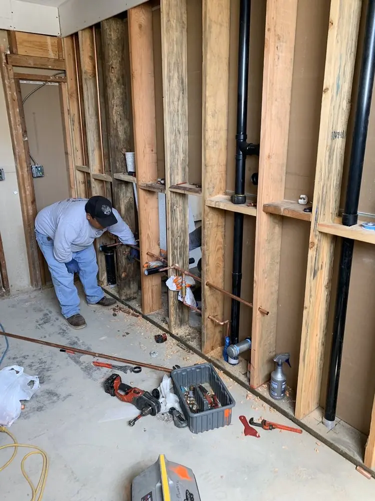 Commercial rough-in plumbing for Gas Line Repair in Downtown West
